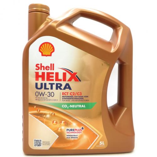 5 Liter Shell Helix Ultra ECT C2/C3 0W-30